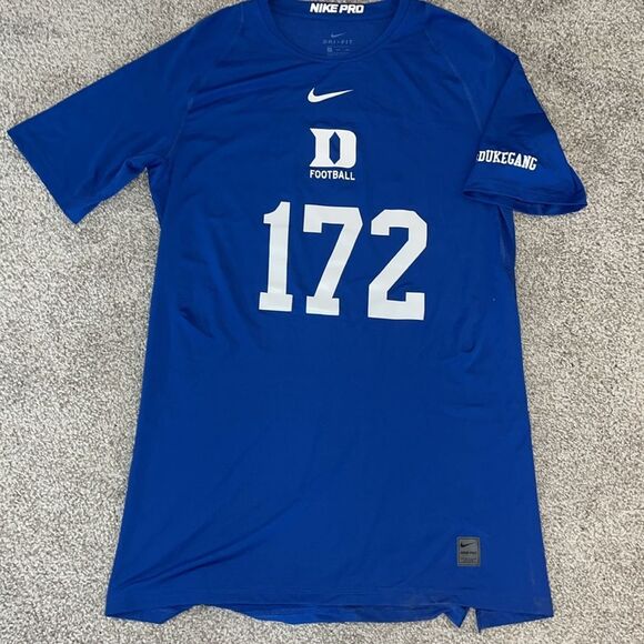 Nike Duke Blue Devils Team SS Compression long work try out field shirt 3XL - Picture 1 of 5